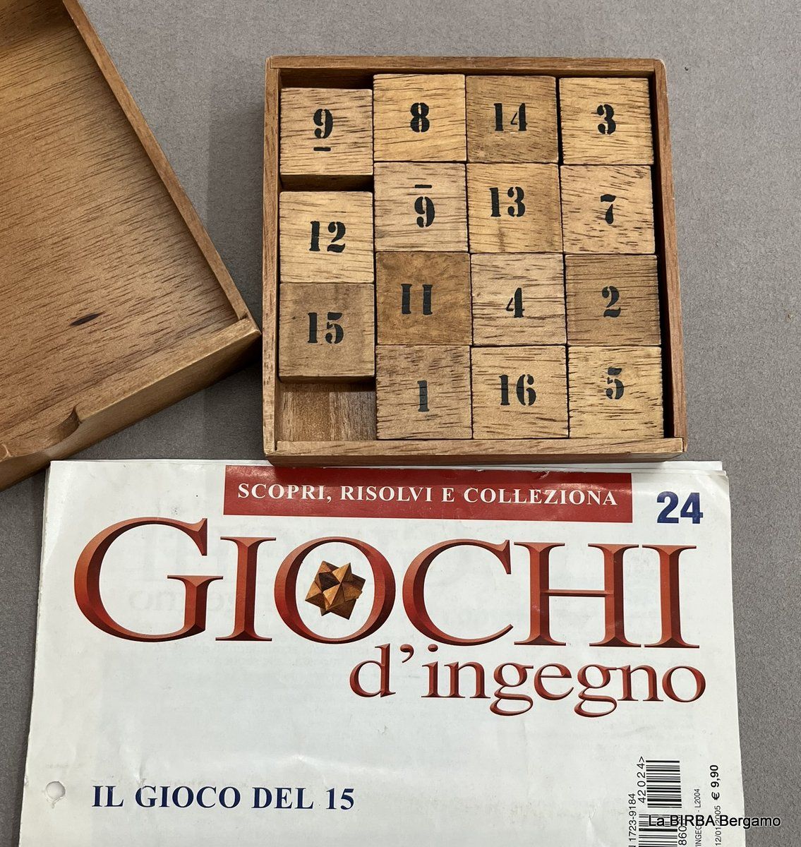 GIOCO LEGNO DEL 15