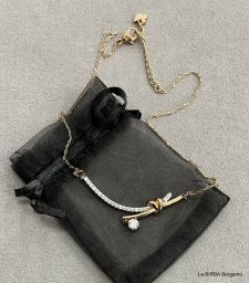 COLLANA SWAROVSKI DORATA