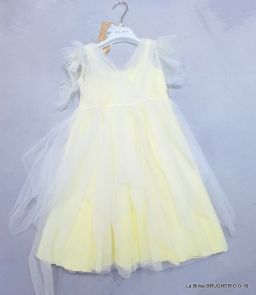 VESTITO ALETTA TULLE C/COPRISPALLE MONNALISA