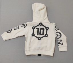 FELPA SPUGNA C/CAPP/ZIP HAPPINESS