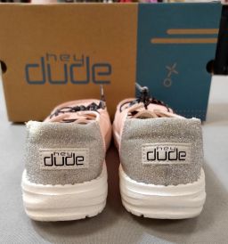 SCARPE TELA ROSE GLITTER HEY DUDE NUOVE