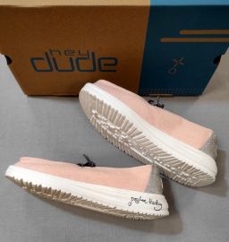 SCARPE TELA ROSE GLITTER HEY DUDE NUOVE