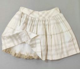 GONNA CHECK C/SOTTOGONNA TULLE RICAMATO BURBERRY