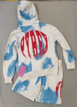 FELPA GARZATA C/CAPP/ZIP + BERMUDA GARZATI PYREX