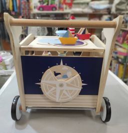 CARRELLO PRIMI PASSI IN LEGNO BALENOTTERA SMALL FOOT LEGLER