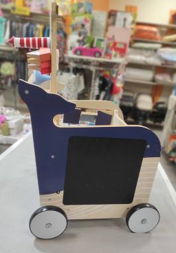 CARRELLO PRIMI PASSI IN LEGNO BALENOTTERA SMALL FOOT LEGLER