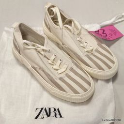 SCARPE TELA ZARA SOLO PROVATE