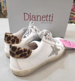 SNEAKERS PELLE C/LACCI DIANETTI