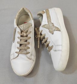 SNEAKERS PELLE C/LACCI W6YZ
