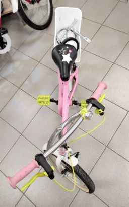 BICICLETTA C/RUOTINE PRINCIPESSE BTWIN 16" DECATHLON