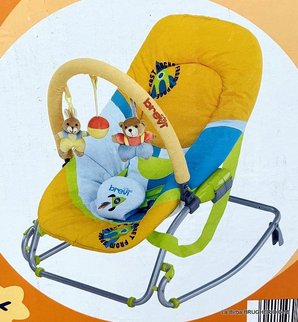 SDRAIETTA  BREVI BABY ROCKER SOFT  CON ARCO GIOCHI
