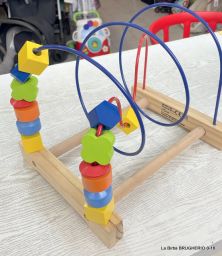 RETICOLATO C/PALLINE IN LEGNO