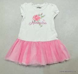 VESTITO MONNALISA ROSE E STRASS