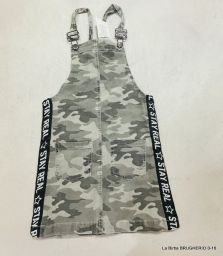 SALOPETTE GONNA CAMOUFLAGE YFK NUOVA