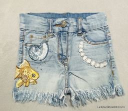 SHORT MONNALISA  RICAMATI * PESCI