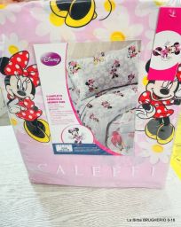 COMPLETO LENZUOLO SINGOLO CALEFFI MINNIE NUOVO