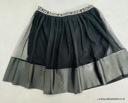 GONNA MEK TULLE BORDO ECOPELLE