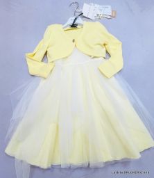 VESTITO ALETTA TULLE C/COPRISPALLE MONNALISA