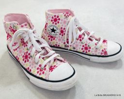 SCARPE CONVERSE ALL STAR  ALTE FIORELLINI