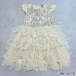 VESTITO NUCLEO CERIMONIA TULLE E ROSE