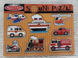 PUZZLE LEGNO SONORO MEZZI TRASPORTO
