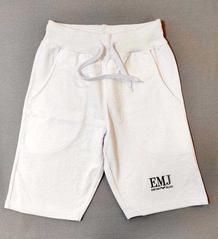 BERMUDA GARZATI BIANCHI EMPORIO ARMANI JEANS