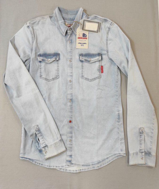 CAMICIA JEANS AMERICANINO NUOVA