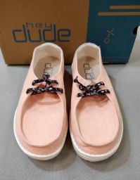 SCARPE TELA ROSE GLITTER HEY DUDE NUOVE