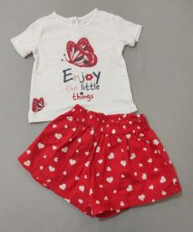 MAGLIA M/C FARFALLA + SHORT PRENATAL