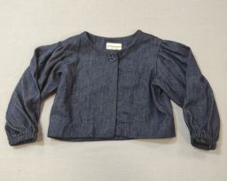 CARDIGAN COTONE COLOR JEANS POPOMMO