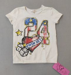 MAGLIA M/C C/APPLICAZIONI TWIN SET
