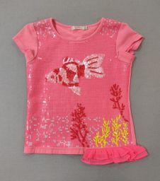 MAGLIA M/C C/PAILETTES BILLIEBLUSH