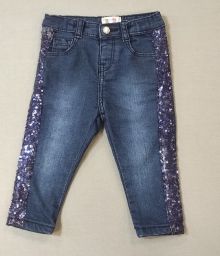 JEANS ELASTICIZZATI C/PAILETTES PRENATAL