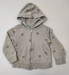 FELPA GARZATA C/CAPP/ZIP BENETTON