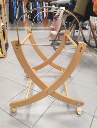 SUPPORTO A DONDOLO IN LEGNO PALI PER NAVICELLA/CESTA