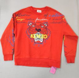 FELPA GARZATA C/RICAMI KENZO