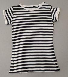 MAGLIA M/C COTONE A COSTINE RIGHE DOU DOU