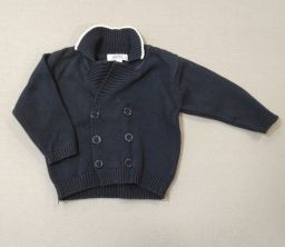CARDIGAN COTONE DOPPIO PETTO ALETTA
