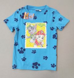 MAGLIA M/C C/PAILETTES PAW PATROL NUOVA