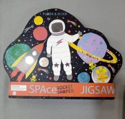 PUZZLE SPACE ROCKET SHAPED 80PZ