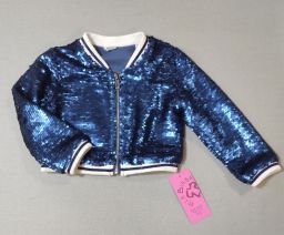 GIUBBINO BLU C/PAILETTES SARABANDA