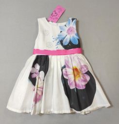 ABITO  ELEGANTE S/M C/CINTURA E TULLE SARABANDA *