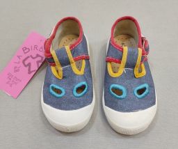 SCARPE TELA C/OCCHIETTI/CINTURINO SUPERGA
