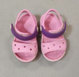 SANDALI GOMMA C/STRAP ROSA CROCS