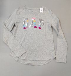 MAGLIA M/L C/PAILETTES GAP KIDS NUOVA