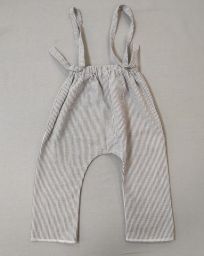 PANTALONI RIGATI C/BRETELLE BISOUS