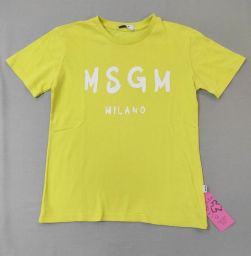 MAGLIA M/C GIALLA MSGM