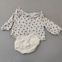 CAMICIA M/L FIORATA BUHO + CULOTTE PETIT HO