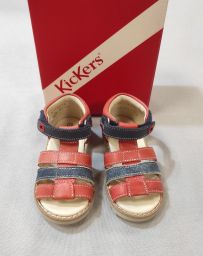 SANDALI PELLE C/STRAP KIKERS