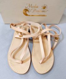 SANDALI INRADITO PELLE/CUOIO VERONICA MODA POSITANO NUOVI